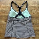 Nike Athletic Sleeveless Racerback Striped Workout Tank Top Size Large Photo 1