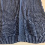 Merona  Short Sleeve Open Knit Linen Blend Sweater Blue Size XS Photo 6