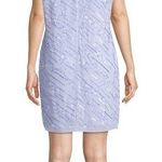 Aidan Mattox Blue Sequin Beaded Cap Sleeve Embellished Cocktail Dress NWT | 0 Photo 1