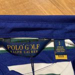 Ralph Lauren Womens Polo  Shirt SP Blue Stripe Athletic Golf PGA Kiawah Ocean Photo 3
