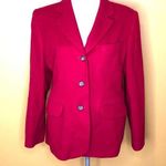 L.L.Bean Blazer Red Petite Boxy Pocket Petite 10P Photo 0