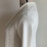 Anthropologie  Rosie Neira Nansen Pointelle Knit Cream Cardigan Sz XS Photo 8