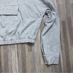 Forever 21  Gray Women's Quarter Zip Crop Sweatshirt NWT Size Large Photo 2