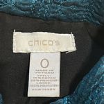 Chico's Woman’s Chico Elegant Teal Women's Lightweight Jacket Size 0 Photo 4