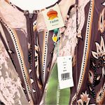 Anthropologie NWT Farm Rio Glam Tapestry Maxi Dress Floral Lace Satin Size Medium M Photo 2