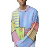 The Ragged Priest  boxy sweater in mix printed knit Photo 7
