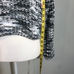 SO NWT  Black White Gray Spacedye Chenille Sweater Top Cropped New Kohl’s Photo 3