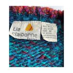 Liz Claiborne Vintage 90s  Knit Wool Sleeveless Sweater Vest in Blue SIze Medium Photo 7