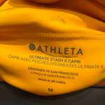 Athleta  Ultimate Stash 11 Capri , Women's Size Medium, Yellow NWT Photo 8