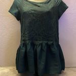Xhilaration Women's Teal Lace Peplum Top Small Keyhole Back Chic Holiday Career Photo 10
