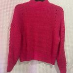 Freshman 1996 Bright Pink Eyelash Knit Pullover Women's Sweater Photo 0