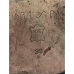 Unisa Leather Sandals Shoes Womens Size EU 38 Bronze Slide Slip-On Low Heel Pebbled Photo 8