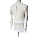 Dylan NWT,  Long Sleeve Thermal Tunic Tee with Beaded sleeve accent, Sz M Photo 6