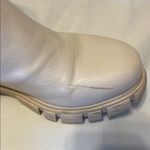GBG White Minimalist Ankle Boots with Medium Chunky Heel size 9 Photo 4