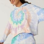 Daydreamer LA Eye Shrunken Hoodie - Prismatic Tie Dye - Small Photo 2