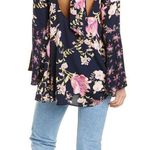 Free People  tate tunic mini dress, long flared sleeves, with pockets,size S Photo 2