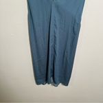 Loft Sleeveless Blouse Blue Green Knot Keyhole Twist High Neck Photo 10