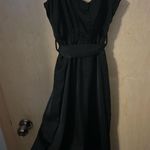 HYFVE Black Satin  Plunging Neckline Bodysuit Photo 3