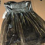 Urban Outfitters  Strapless Gold Mini Party Dress  Lucca Couture New Small Photo 4