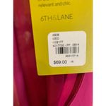 6th & Lane Fuschia Transparent Blouse size 16 Junior Pink Photo 4