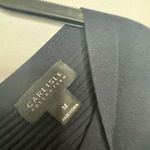 Carlisle  ribbed navy sweater size medium Photo 3