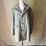 Vintage Maine Guide by Congress Gray Coat with Faux Fur Lining Sz 40 Made in USA Tan Size L Photo 1