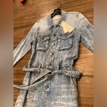 Alice + Olivia  etha chambray long sleeve jumpsuit in chambray denim 25 nwt Photo 6