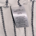 Paper Crane  white & black striped knit hoodie size small Photo 5