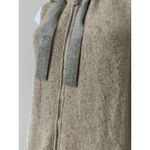 FABIANA FILIPPI Knitted Vest With Drawstring Hood Cashmere EUC Size M Tan Size M Photo 6