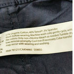 Eileen Fisher Eileen Fisher Navy Blue Organic Cotton Tencel Blend Capris Pants Women's Large Photo 9