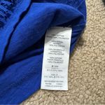 J.Crew Layered Lace Long-Sleeve T-shirt, sapphire blue, size XS Photo 4