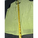 Amanda Smith Vintage  100% Silk lime green High Neck Sleeveless Blouse Size M Photo 1