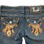 Mek Denim  Dark Wash Distressed Santiago Straight Leg Jeans 26 x 32 Photo 1