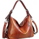 Ladies HESHE Handbag LEATHER Tote Shoulder Bag Crossbody Top Handle Satchel Photo 0