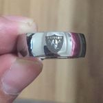Silver Arc Las Vegas Raiders Ring Photo 2