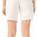 7 For All Mankind  High Waisted Distressed Denim Boyfriend Short White women 29 Photo 1