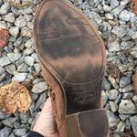 Fergie Willow Brown Boho Weaved Point Toe Ankle Boots Size 9 Photo 5