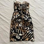 Jump Y2K Gold and black leopard print mini dress Photo 3