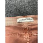 ZARA Womens 4 Coral jeans Quilted Boyfriend Skinny Mid Rise Biker Zipper Moto Photo 2