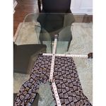 Cato Navy White Geometric Print Bell Bottom Pants Size S Stretch Flare Boho Photo 6