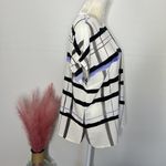 Carlisle • 100% silk plaid windowpane button back blouse Photo 39