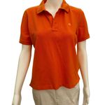 Ralph Lauren Vintage 90s Women’s Orange Polo Shirt Medium Photo 0
