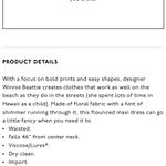 Warm NYC geranium metallic floral gorgeous gold trim dress Pink Photo 11