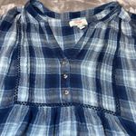 Wrangler Tunic Top Womens XXL Blue Plaid Long Sleeve Boho Country Western Casual Photo 10