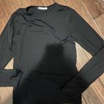 ZARA  Long Sleeve Black Top Photo 0