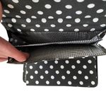 Lily Waters women's black white floral paisley folding wallet cards checkbook Photo 5