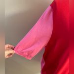 Boden sweater crewneck short sleeves color block XL Red Photo 4