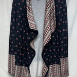Aeropostale  Blue and Red Geometric Boho Cardigan Oversized Photo 0