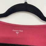 Garnet Hill  Burgundy Fax Wrap Fit & Flare 3/4 Sleeve Mini Dress Womens S Casual Photo 2