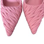Jeffrey Campbell Copin Pleated Padded Mid Heel Pink Leather Mule size 9 NWOB Photo 4